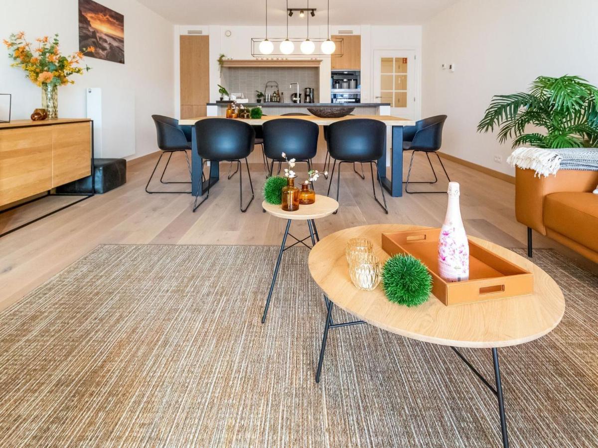 Luxurious Crystal Sea View Apartment With 2 Terraces Остенде Екстериор снимка